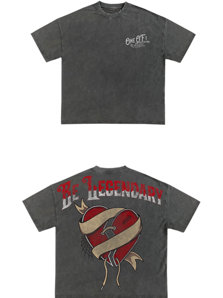BE LEGENDARY VINTAGE WASH TEE (BACK GRAPHIC EDITION)