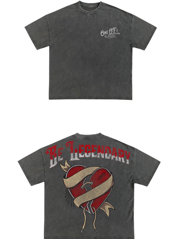 BE LEGENDARY VINTAGE WASH TEE (BACK GRAPHIC EDITION)