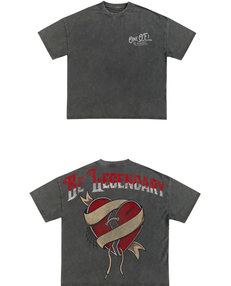 BE LEGENDARY VINTAGE WASH TEE (BACK GRAPHIC EDITION)