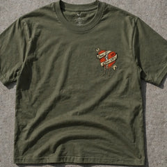 ONE OF 1 EMBROIDERED HEART TEE