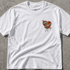 ONE OF 1 EMBROIDERED HEART TEE